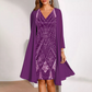 ✨Nouveau style 2025👗Robe en mousseline avec imprimé numérique 3D