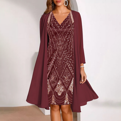 ✨Nouveau style 2026👗Robe en mousseline avec imprimé numérique 3D