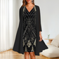 ✨Nouveau style 2025👗Robe en mousseline avec imprimé numérique 3D
