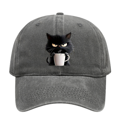 📢📢40 % de réduction !! ⏰Casquette Vintage Mignon Chat Noir