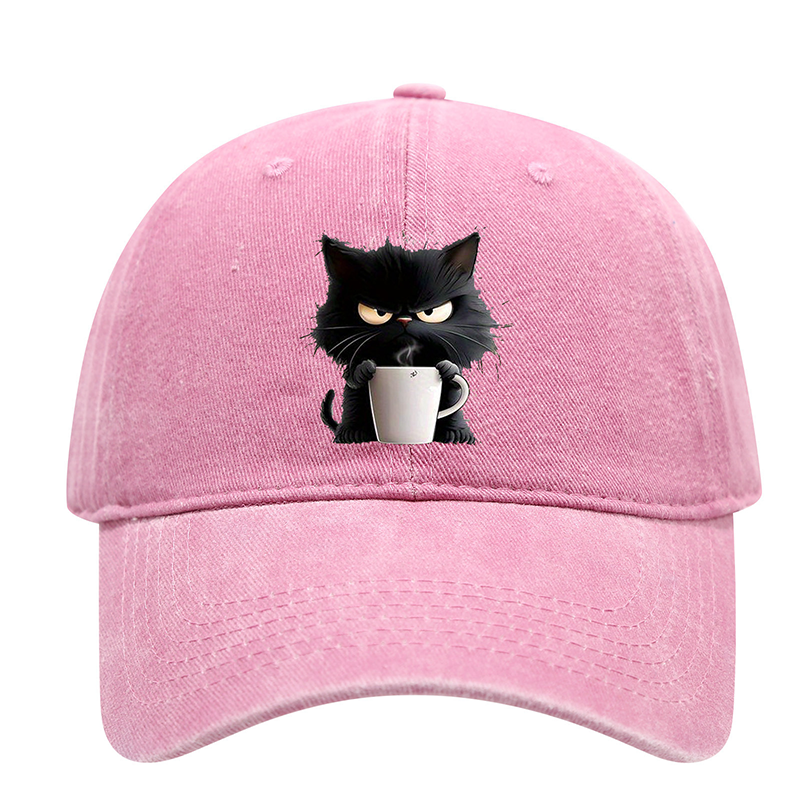 📢📢40 % de réduction !! ⏰Casquette Vintage Mignon Chat Noir