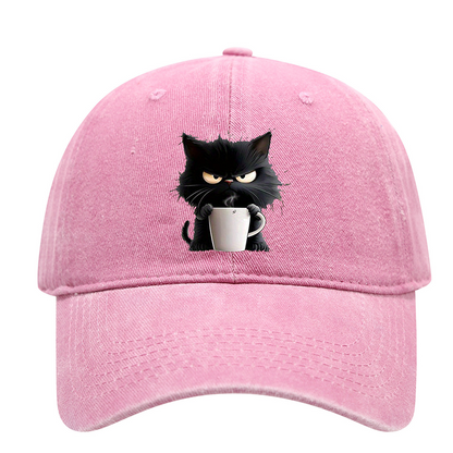 📢📢40 % de réduction !! ⏰Casquette Vintage Mignon Chat Noir