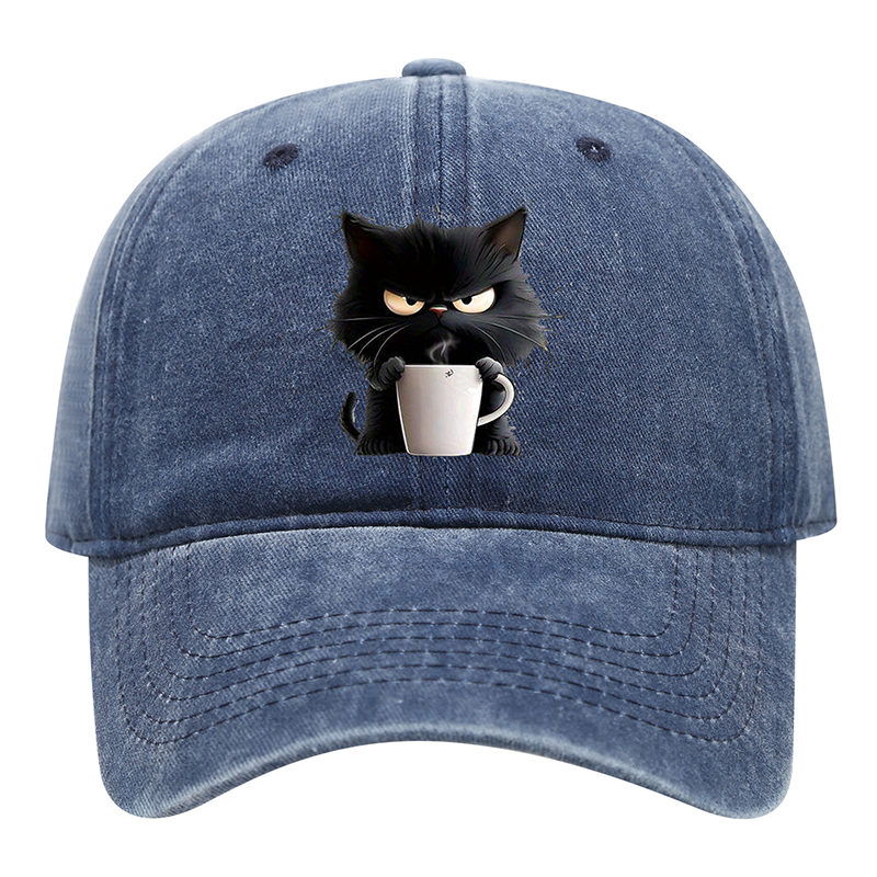 📢📢40 % de réduction !! ⏰Casquette Vintage Mignon Chat Noir