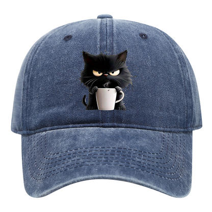 📢📢40 % de réduction !! ⏰Casquette Vintage Mignon Chat Noir