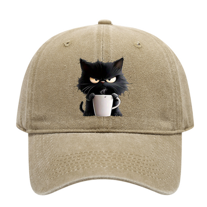 📢📢40 % de réduction !! ⏰Casquette Vintage Mignon Chat Noir