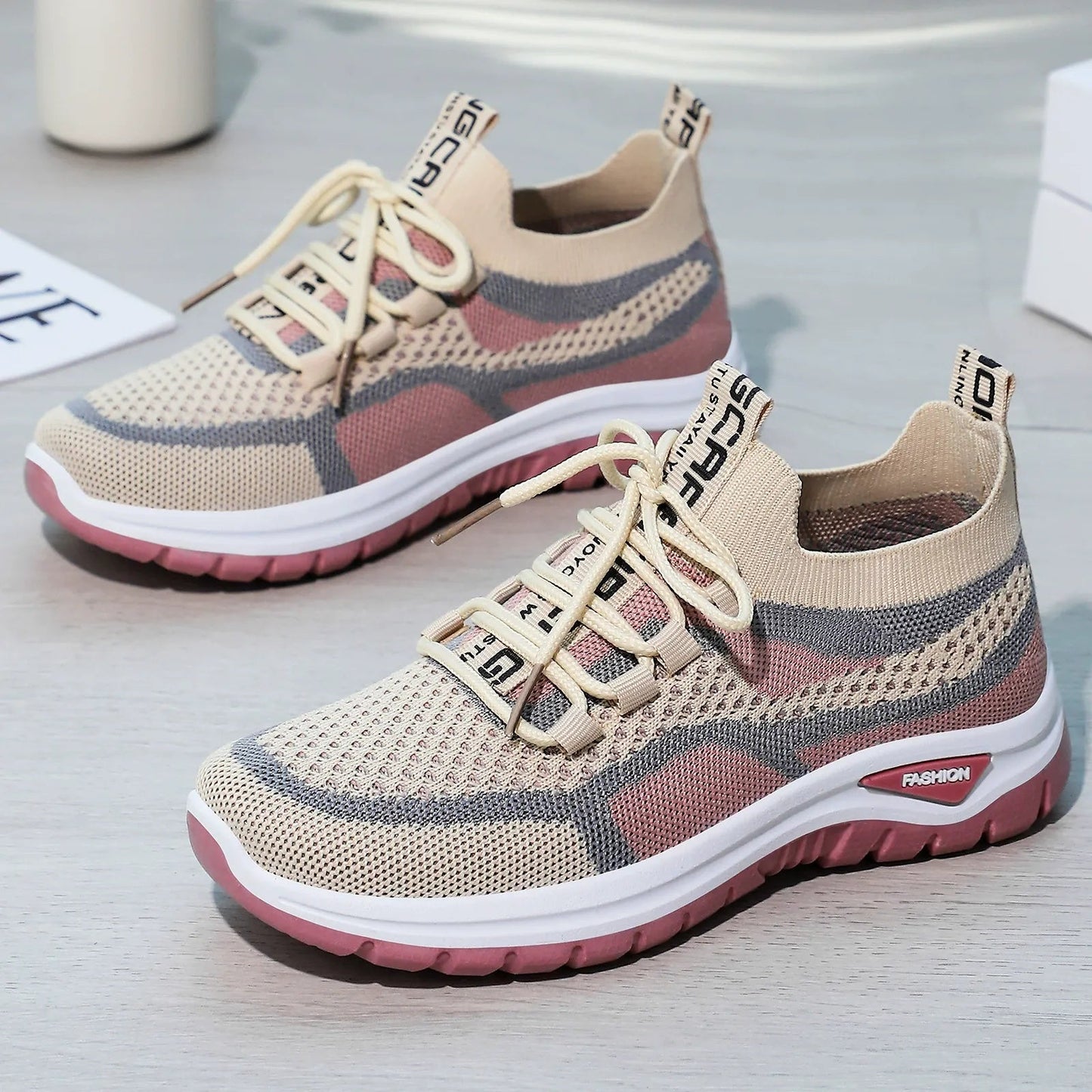 Chaussures de course décontractées à lacets pour femmes