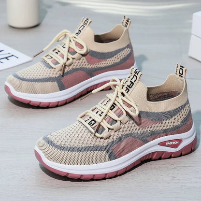 Chaussures de course décontractées à lacets pour femmes