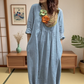 💖Vente limitée 50% DE RÉDUCTION💖Robe en lin à manches longues pour femmes, style boho décontracté