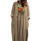 💖Vente limitée 50% DE RÉDUCTION💖Robe en lin à manches longues pour femmes, style boho décontracté