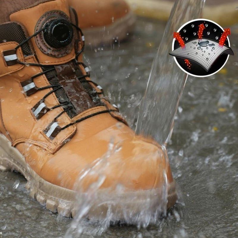 🔥Livraison gratuite - Bottes de sécurité S3 antidérapantes et légères pour unisexe, ✅👍 avec pointes résistantes aux chocs, fonction anti-écrasement et anti-compression