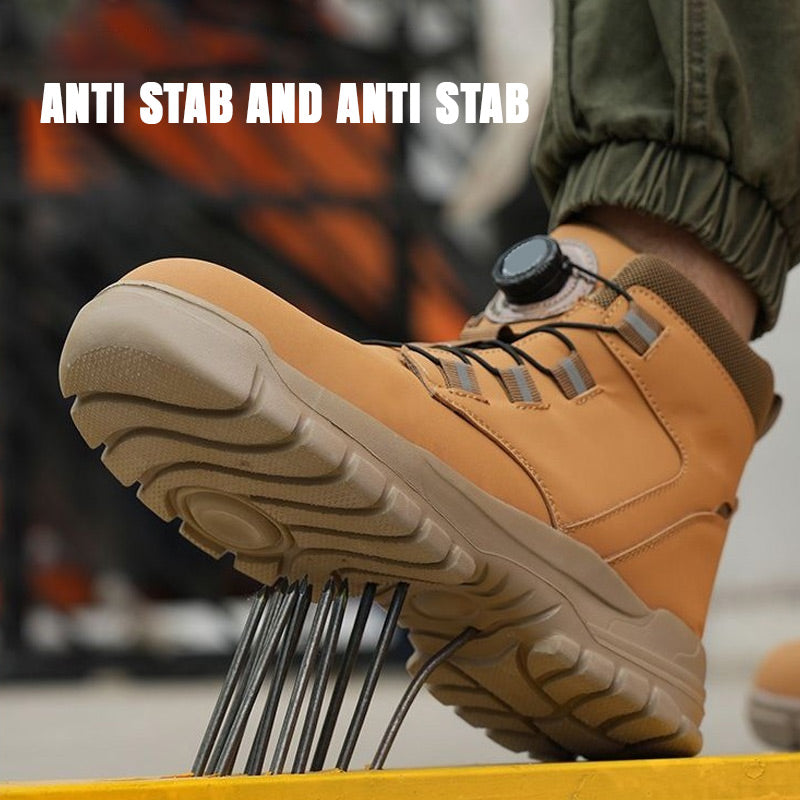 🔥Livraison gratuite - Bottes de sécurité S3 antidérapantes et légères pour unisexe, ✅👍 avec pointes résistantes aux chocs, fonction anti-écrasement et anti-compression