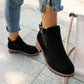 ⏳Spécial à durée limitée⏰Bottines élastiques solides à talons bas pour femmes👢