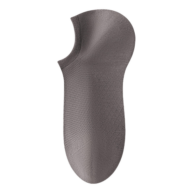 Chaussettes respirantes en maille unie pour hommes