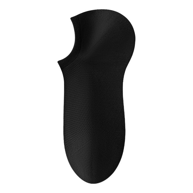 Chaussettes respirantes en maille unie pour hommes
