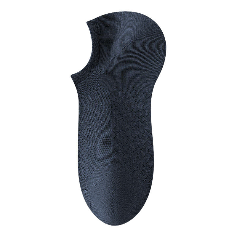 Chaussettes respirantes en maille unie pour hommes
