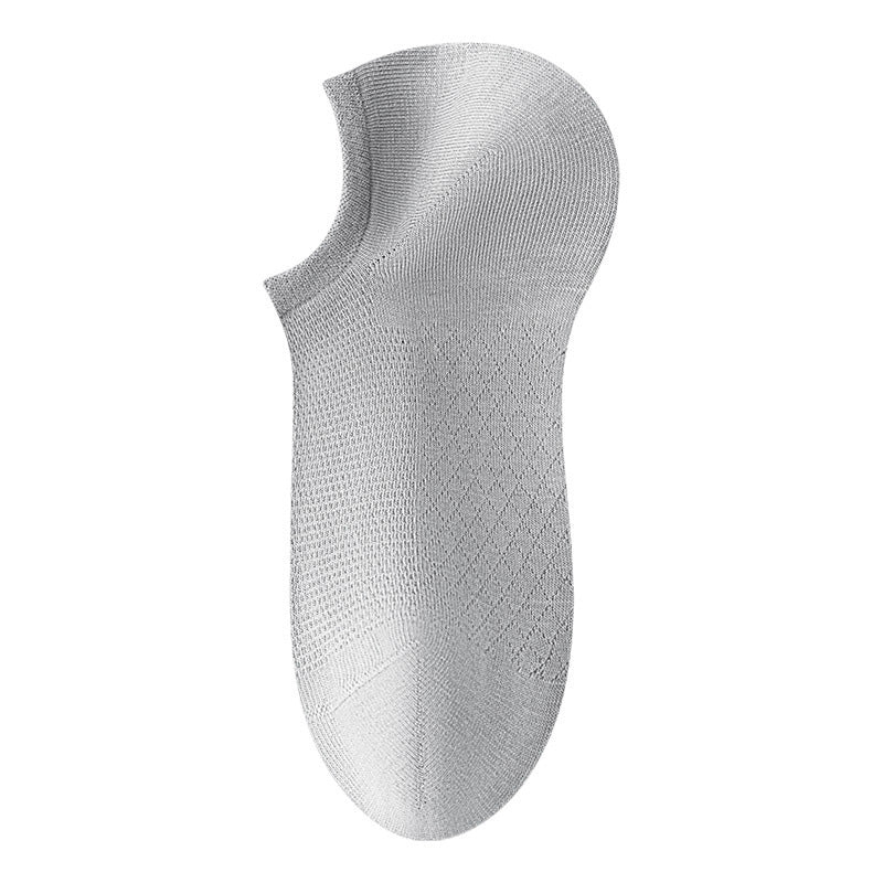 Chaussettes respirantes en maille unie pour hommes