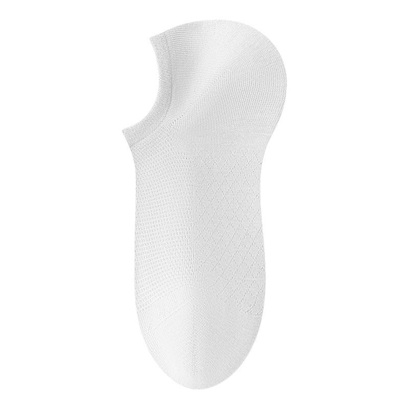 Chaussettes respirantes en maille unie pour hommes
