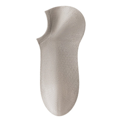 Chaussettes respirantes en maille unie pour hommes