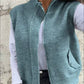 Gilet-Pull Chaud à Fermeture Éclair pour Femme