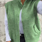 Gilet-Pull Chaud à Fermeture Éclair pour Femme