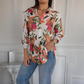 ⏳Spécial à durée limitée⏰Chemise boutonnée à imprimé plantes élégantes👚