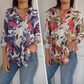 ⏳Spécial à durée limitée⏰Chemise boutonnée à imprimé plantes élégantes👚