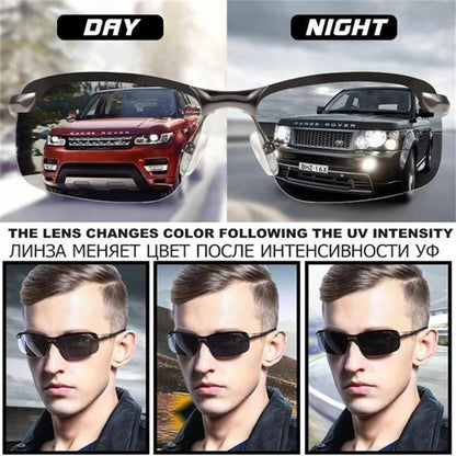 Lunettes de soleil photochromiques 2026 avec lentille polarisée anti-éblouissante (50 % de réduction)