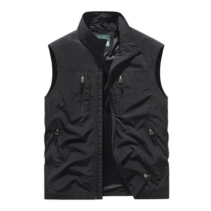 ⏳Spécial à durée limitée⏰Veste sans manches oversize pour homme avec poches🧥👕