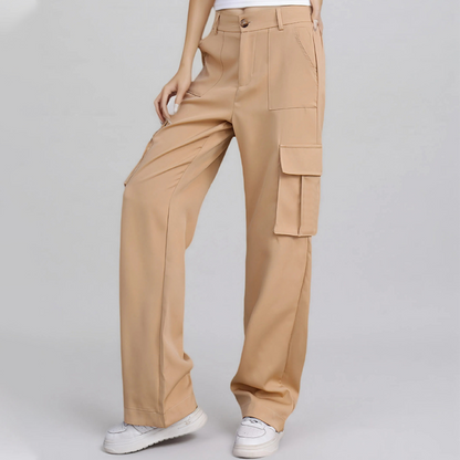 🍃Pantalons cargo décontractés unis à multiples poches