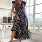 💃Soldes 2026 à durée limitée - 50 % DE RÉDUCTION☀️Robe longue fluide à fleurs et col en V