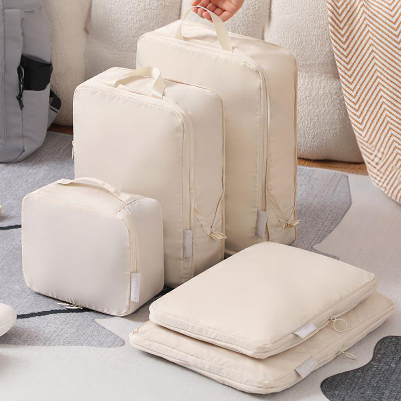 Cubes d'emballage de compression 6PCS pour le voyage