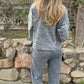 ⏳Spécial à durée limitée⏰Ensemble sweat-shirt à col rond et pantalon à cordon pour femme👚👖