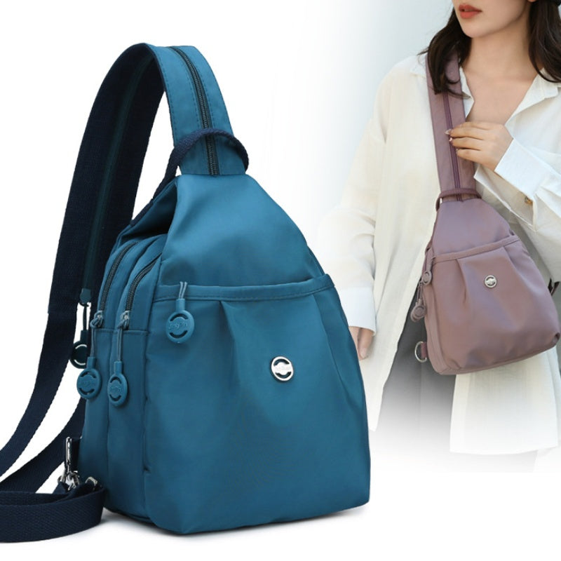 Sac à Dos et Sac Bandoulière Convertible Multi-Poches