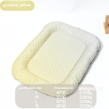 🐾Coussin rafraîchissant 3D pour chiens et chats – Nid doux en perles de gel, matelas à air pour été, tissu respirant, fraîcheur naturelle sans excès💤❄️