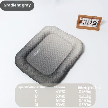 🐾Coussin rafraîchissant 3D pour chiens et chats – Nid doux en perles de gel, matelas à air pour été, tissu respirant, fraîcheur naturelle sans excès💤❄️