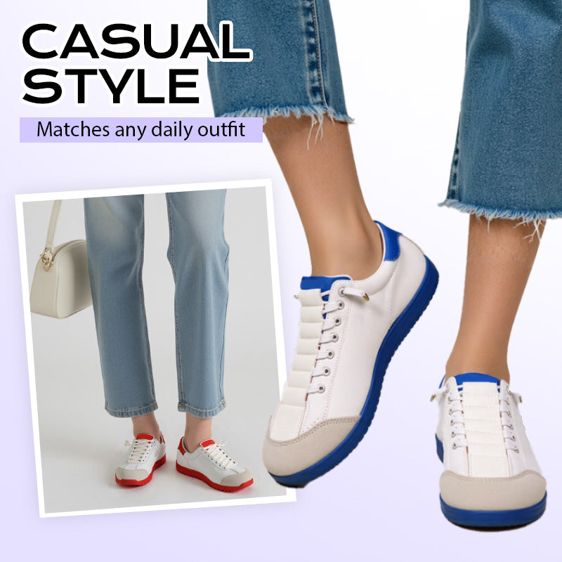 👟 60% DE RÉDUCTION ! 🌸 Baskets Décontractées à Bout Large pour Femmes - Confort Optimal et Style Urbain pour Marche ou Quotidien 🏙️✨