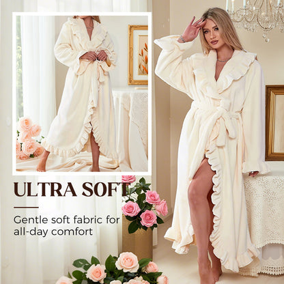 🔥✨Peignoir doux et moelleux 🧖♀️ – Tissu doux pour la peau, chaleur douillette après la douche