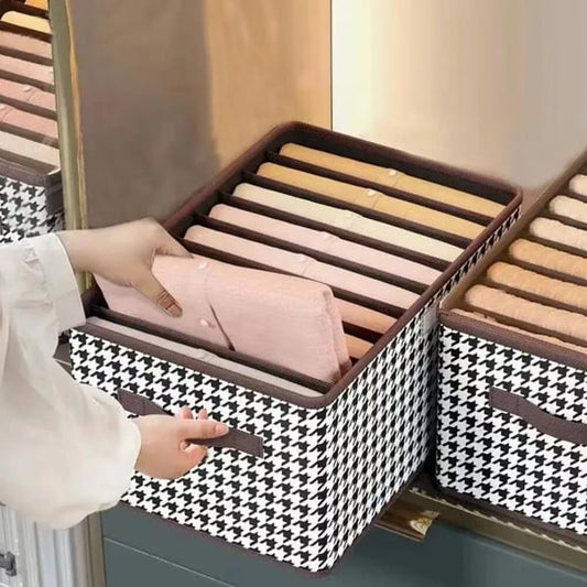 📦Boîte Rangement Vêtements Pliable - Structure Renforcée, Poignées - Gain de Place, Organisez Votre Dressing Facilement !🏠