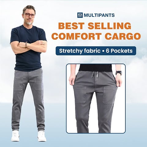 🎁Vente Flash -70%🏆MultiPants – Pantalon Cargo Extensible Multi-poches Haute Résistance