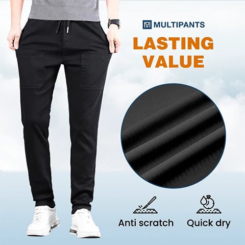 🎁Vente Flash -70%🏆MultiPants – Pantalon Cargo Extensible Multi-poches Haute Résistance