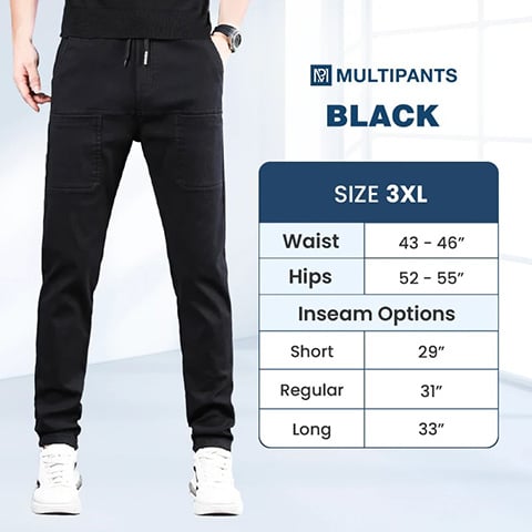 🎁Vente Flash -70%🏆MultiPants – Pantalon Cargo Extensible Multi-poches Haute Résistance