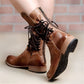 Bottes Vintage à Lacets Latéraux pour Femme