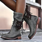 Bottes Vintage à Lacets Latéraux pour Femme