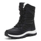 Bottes de neige chaudes à lacets pour femmes, montant jusqu'à la cheville【Livraison gratuite】