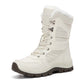 Bottes de neige chaudes à lacets pour femmes, montant jusqu'à la cheville【Livraison gratuite】