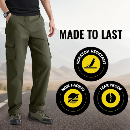 👖 60% OFF MAINTENANT ! 🏃 Pantalon Cargo Multi-Poches Homme - Tissu Respirant et Coupe Moderne pour Outdoor ou Urbain 🏙️📦