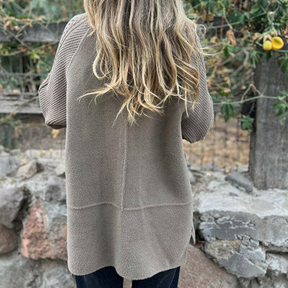 🍂💕Veste mi-longue pour femme avec double boutonnage et revers