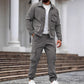 Veste rétro et pantalon cargo pour homme, ensemble 2 pièces