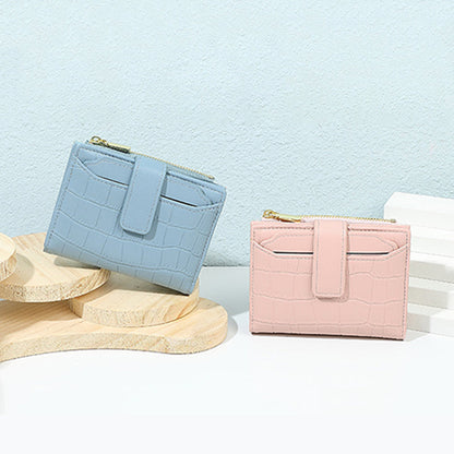 Portefeuille Compact Uni pour Femme