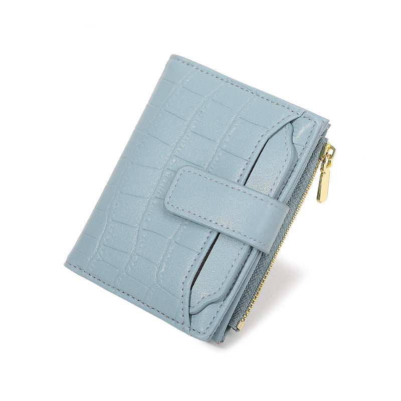 Portefeuille Compact Uni pour Femme
